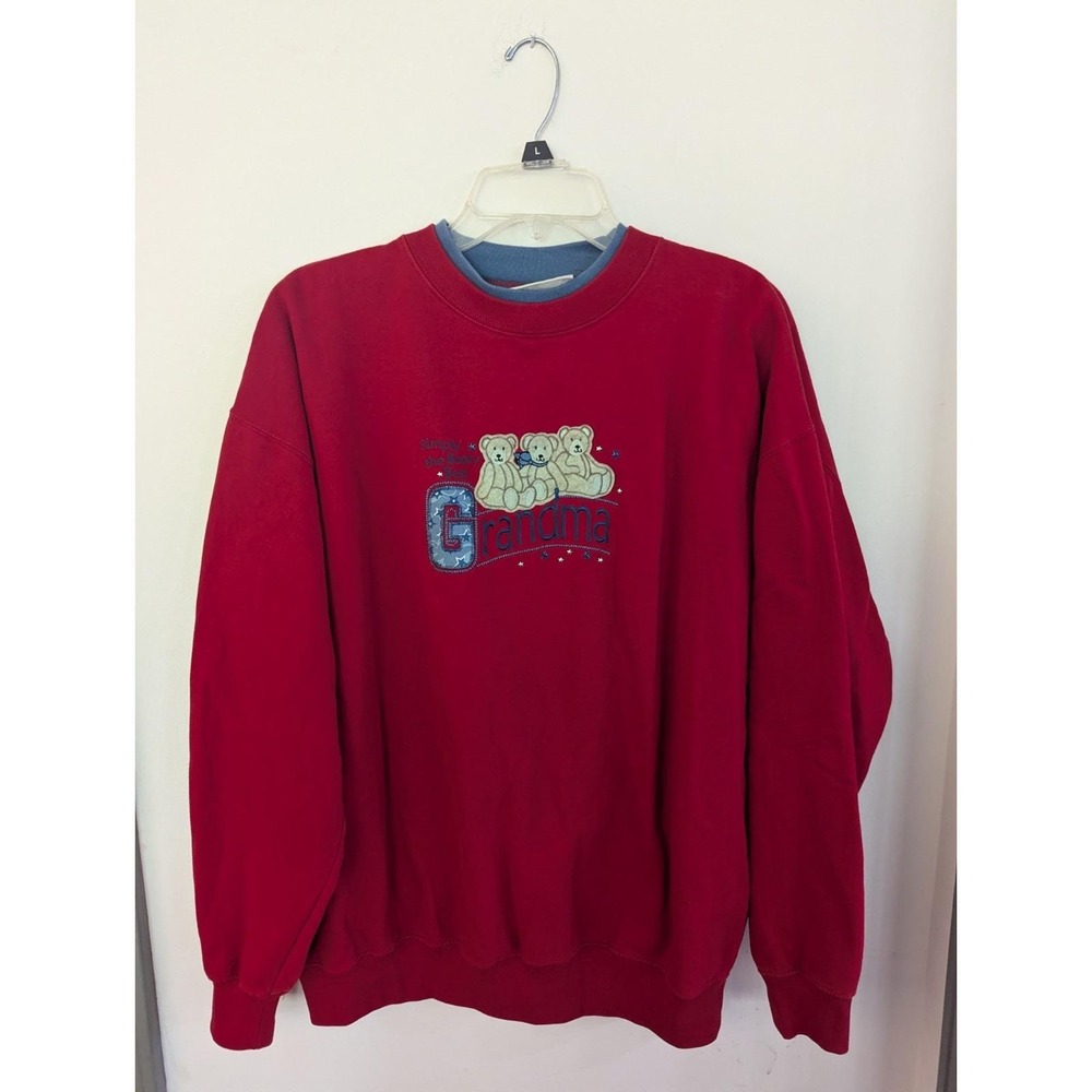 Vintage MC Sportswear Greatest Grandma Granny Core Sweatshirt Crew Neck